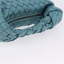 BOTTEGA VENETA INTRECCIATO Hand Bag Leather Light Blue Silver Auth ka5949M-7