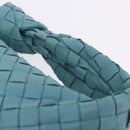 BOTTEGA VENETA INTRECCIATO Hand Bag Leather Light Blue Silver Auth ka5949M-14