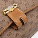 GUCCI Micro GG Supreme Shoulder Bag PVC Beige Gold 001 406 1780 Auth ka5952-9