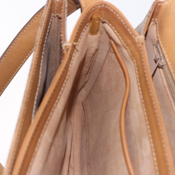 GUCCI Micro GG Supreme Shoulder Bag PVC Beige Gold 001 406 1780 Auth ka5952