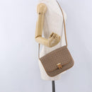 GUCCI Micro GG Supreme Shoulder Bag PVC Beige Gold 001 406 1780 Auth ka5952-26