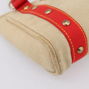LOUIS VUITTON Antigua Cabas PM Hand Bag Red Beige M40038 LV Auth ka5953-14