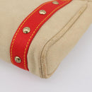 LOUIS VUITTON Antigua Cabas PM Hand Bag Red Beige M40038 LV Auth ka5953-15