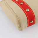 LOUIS VUITTON Antigua Cabas PM Hand Bag Red Beige M40038 LV Auth ka5953-16