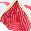 LOUIS VUITTON Antigua Cabas PM Hand Bag Red Beige M40038 LV Auth ka5953-18