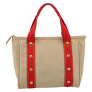 LOUIS VUITTON Antigua Cabas PM Hand Bag Red Beige M40038 LV Auth ka5953-2