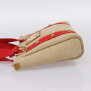 LOUIS VUITTON Antigua Cabas PM Hand Bag Red Beige M40038 LV Auth ka5953-3