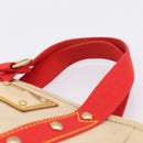 LOUIS VUITTON Antigua Cabas PM Hand Bag Red Beige M40038 LV Auth ka5953-8