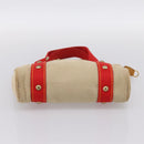 LOUIS VUITTON Antigua Cabas PM Hand Bag Red Beige M40038 LV Auth ka5953-5