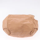Chloe Etel Hand Bag Leather 2way Beige Gold Auth ka5954A-11