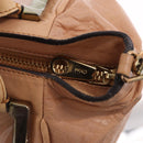 Chloe Etel Hand Bag Leather 2way Beige Gold Auth ka5954A-16
