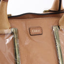 Chloe Etel Hand Bag Leather 2way Beige Gold Auth ka5954A-17
