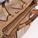 Chloe Etel Hand Bag Leather 2way Beige Gold Auth ka5954A-6