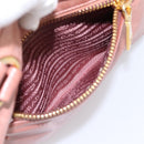 PRADA Hand Bag Leather 2way Pink Gold Auth ka5955V-27