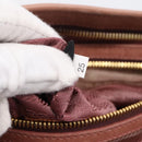 PRADA Hand Bag Leather 2way Pink Gold Auth ka5955V-11