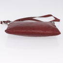 GUCCI Shoulder Bag Leather Red Silver 113013 Auth ka5956-7