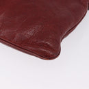 GUCCI Shoulder Bag Leather Red Silver 113013 Auth ka5956-15