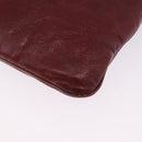GUCCI Shoulder Bag Leather Red Silver 113013 Auth ka5956-17