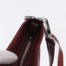 GUCCI Shoulder Bag Leather Red Silver 113013 Auth ka5956-10