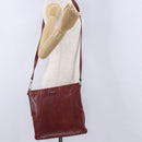 GUCCI Shoulder Bag Leather Red Silver 113013 Auth ka5956-24