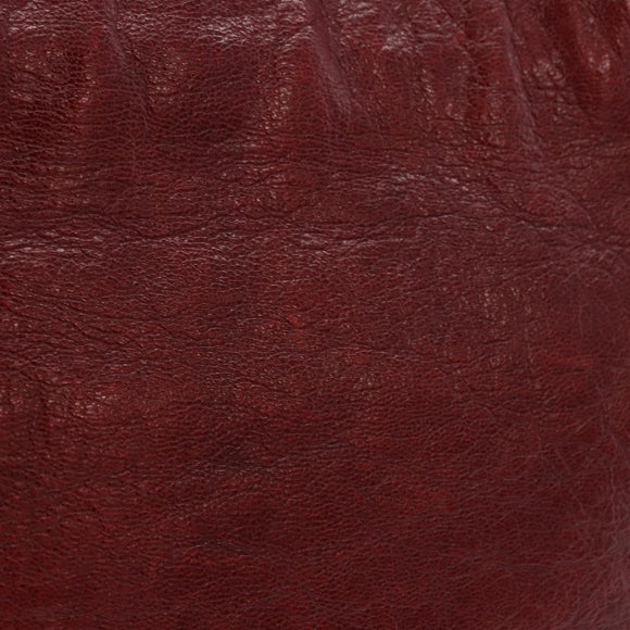 GUCCI Shoulder Bag Leather Red Silver 113013 Auth ka5956
