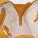 Miu Miu Beau Shoulder Bag Suede Yellow Gold Auth ka5957SAM-18