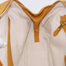Miu Miu Beau Shoulder Bag Suede Yellow Gold Auth ka5957SAM-19