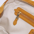 Miu Miu Beau Shoulder Bag Suede Yellow Gold Auth ka5957SAM-20