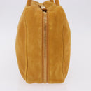 Miu Miu Beau Shoulder Bag Suede Yellow Gold Auth ka5957SAM-3