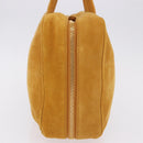 Miu Miu Beau Shoulder Bag Suede Yellow Gold Auth ka5957SAM-4
