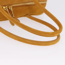 Miu Miu Beau Shoulder Bag Suede Yellow Gold Auth ka5957SAM-7