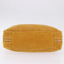 Miu Miu Beau Shoulder Bag Suede Yellow Gold Auth ka5957SAM-5