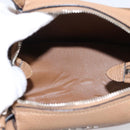 PRADA Hand Bag Leather 2way Beige Silver Auth ka5958SAM-10