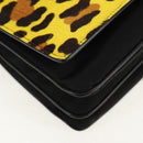 PRADA Chain Shoulder Bag Nylon Yellow Silver Auth ka595V-17