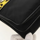 PRADA Chain Shoulder Bag Nylon Yellow Silver Auth ka595V-19