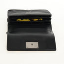 PRADA Chain Shoulder Bag Nylon Yellow Silver Auth ka595V-23