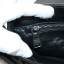 PRADA Chain Shoulder Bag Nylon Yellow Silver Auth ka595V-28