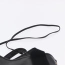 BALENCIAGA Navy Cabas XS Hand Bag Leather 2way Black Silver 390346 Auth ka5961-14
