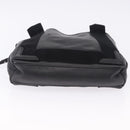 BALENCIAGA Navy Cabas XS Hand Bag Leather 2way Black Silver 390346 Auth ka5961-5