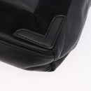 BALENCIAGA Navy Cabas XS Hand Bag Leather 2way Black Silver 390346 Auth ka5961-17