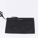 BALENCIAGA Navy Cabas XS Hand Bag Leather 2way Black Silver 390346 Auth ka5961-21