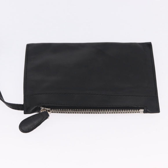 BALENCIAGA Navy Cabas XS Hand Bag Leather 2way Black Silver 390346 Auth ka5961
