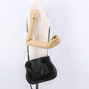 BALENCIAGA Navy Cabas XS Hand Bag Leather 2way Black Silver 390346 Auth ka5961-24