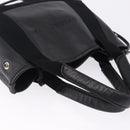 BALENCIAGA Navy Cabas XS Hand Bag Leather 2way Black Silver 390346 Auth ka5961-6