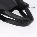 BALENCIAGA Navy Cabas XS Hand Bag Leather 2way Black Silver 390346 Auth ka5961-7