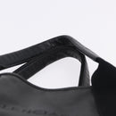 BALENCIAGA Navy Cabas XS Hand Bag Leather 2way Black Silver 390346 Auth ka5961-8