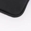 LOEWE Anagram Shoulder Bag Leather Black Silver Auth ka5962-15