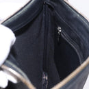 LOEWE Anagram Shoulder Bag Leather Black Silver Auth ka5962-20