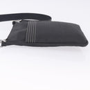 LOEWE Anagram Shoulder Bag Leather Black Silver Auth ka5962-4