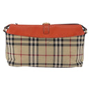 BURBERRY Nova Check Shoulder Bag Canvas Beige Gold Auth ka5963A-2